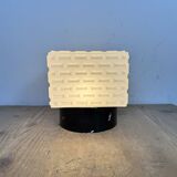 Vintage Square Milk Glass Wall or Ceiling Light, 1970s