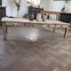 Large farmhouse coffee table with 8 drawers