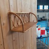 Rattan shelf
