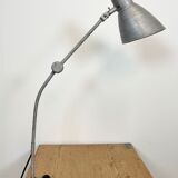 Lampe grise d’atelier industriel, années 1960