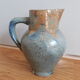 Pitcher ceramic  tones blue, green and caramel