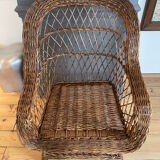 Vintage rattan armchair