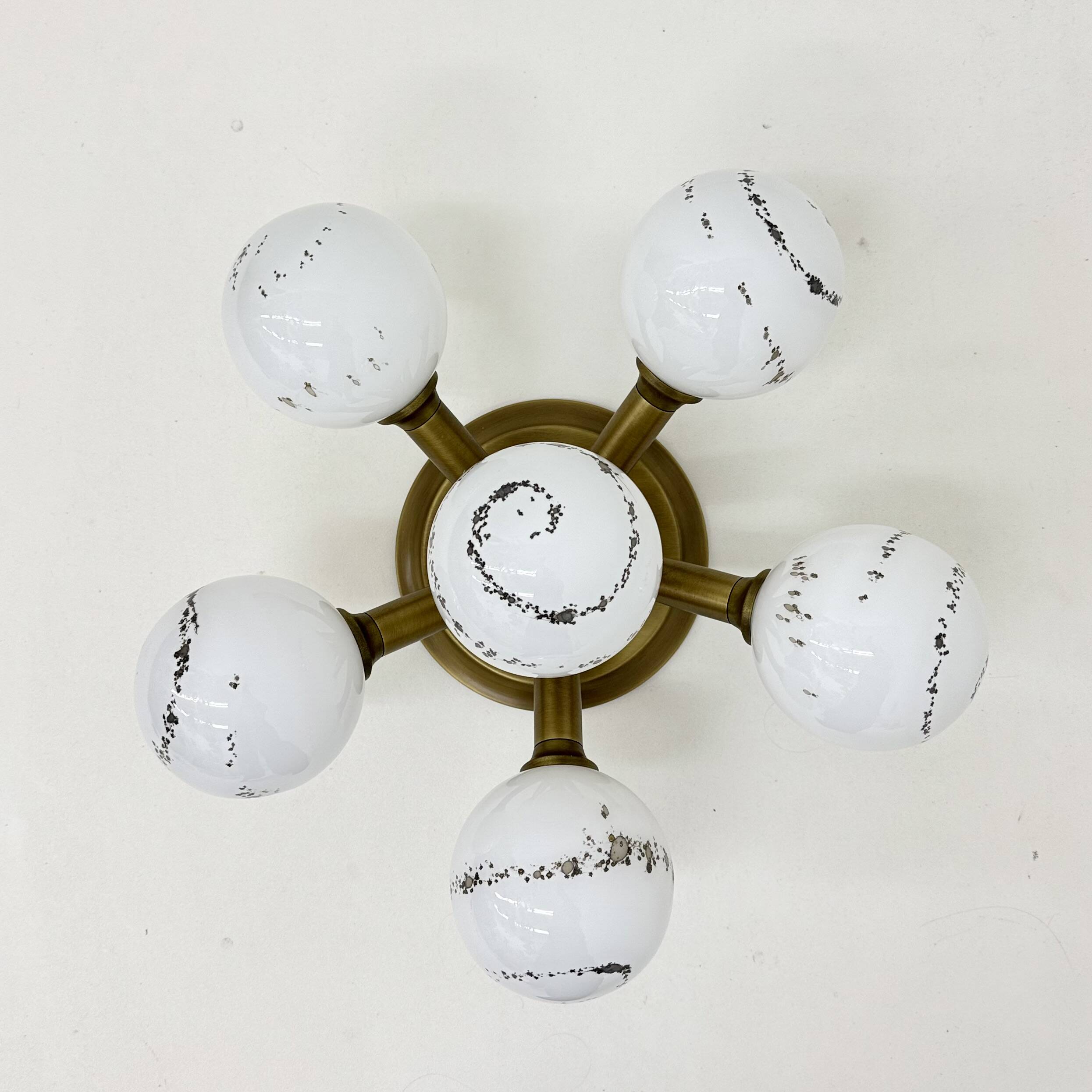 Hillebrand Sputnik Ceiling lamp flush mount , 1970s