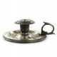 Eclectic chamberstick, silver-plated brass, Poland, early 20th century