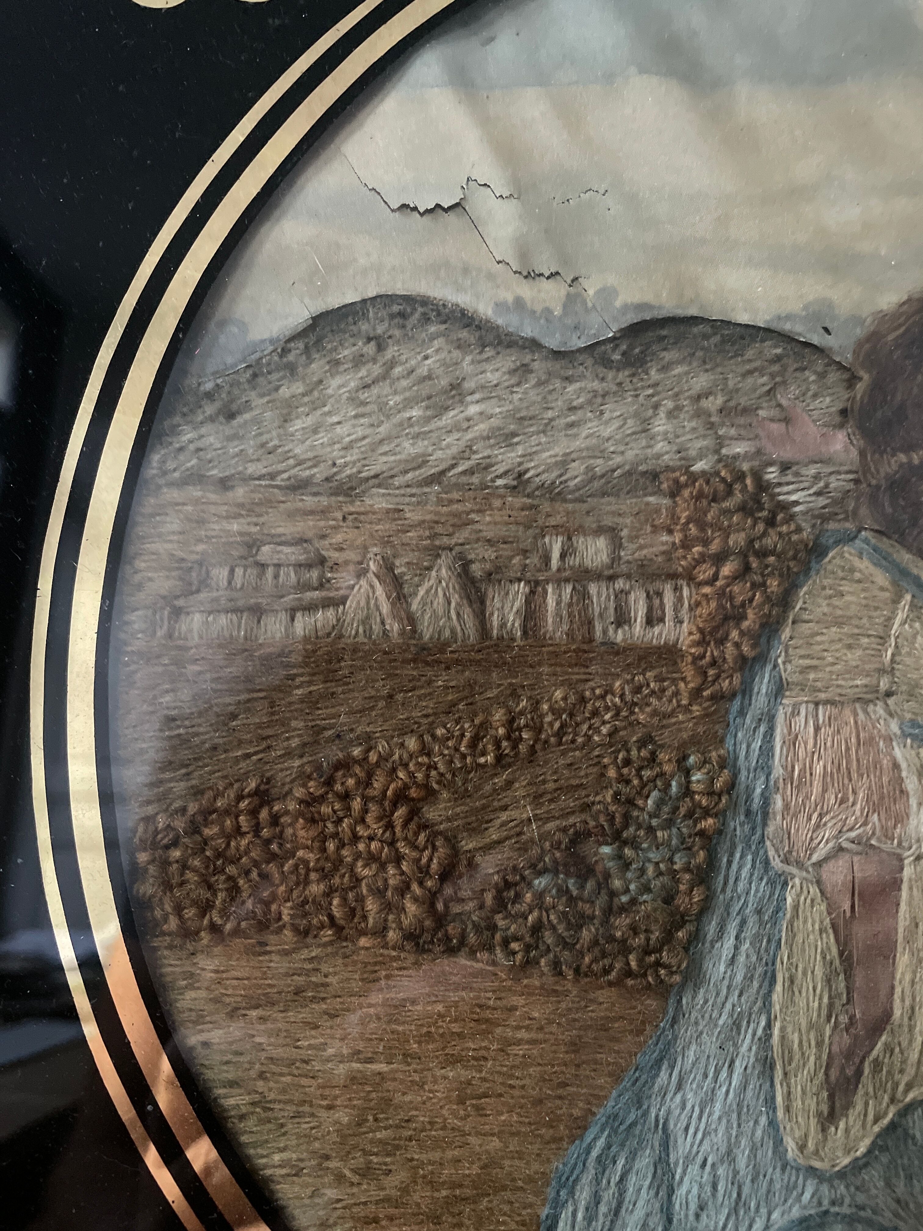 Religious embroidery XIXth