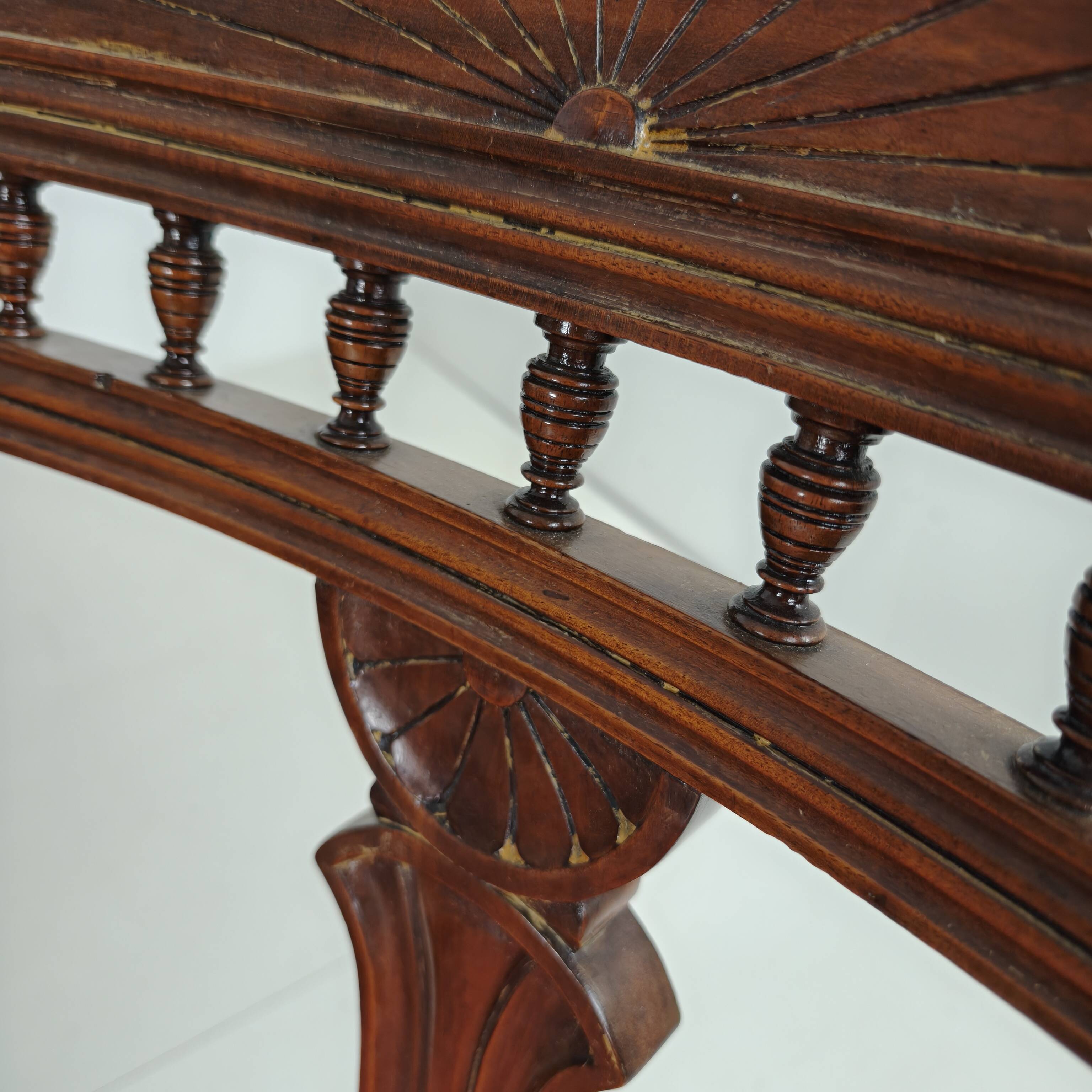 Set of 12 Late Victorian Walnut Dining Chairs with Original Castors
