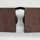 Pair of vintage world map bookends Italy