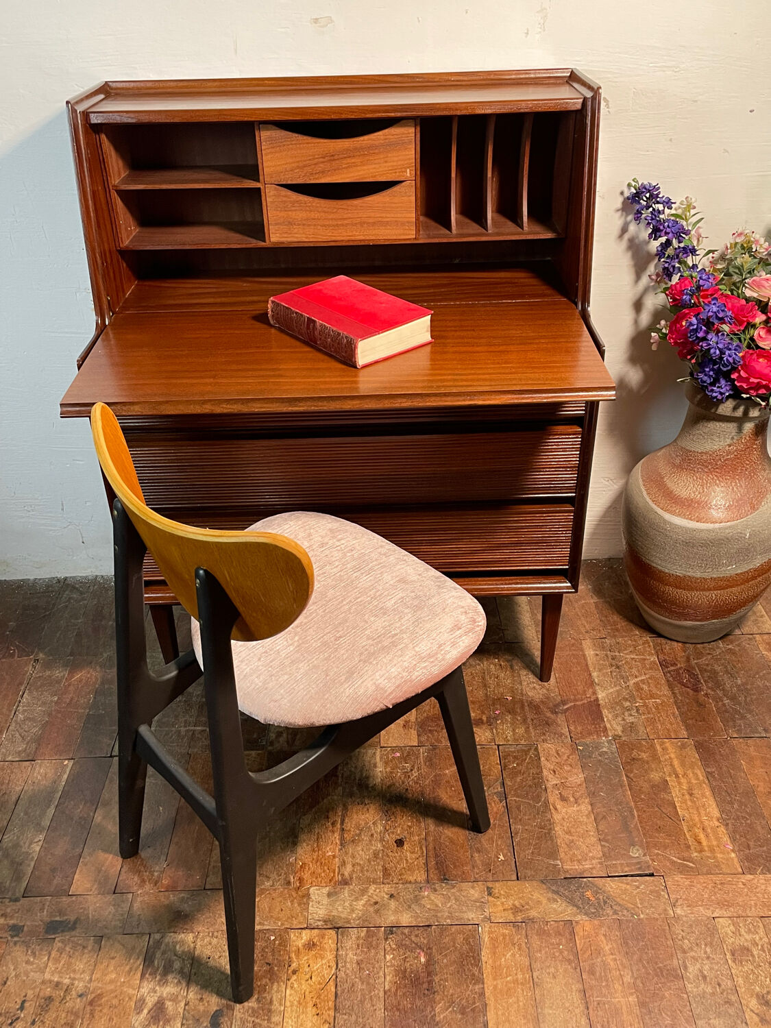 Mid Century Retro Vintage Trak Bureau by English Designer Richard Hornby 1960