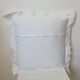 White cotton embroidery cushion cover