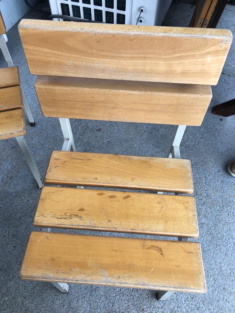 Wooden and iron chair suites from the 70's