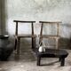 Large old teak chair or armchair H84 L60