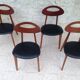 Set of 4 vintage chairs by Roger Landault for the Sentou House