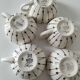 Set of 5 vintage Schramberg mugs – “Sonja” design, 1950s