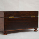 Victorian rosewood jewellery box with tray