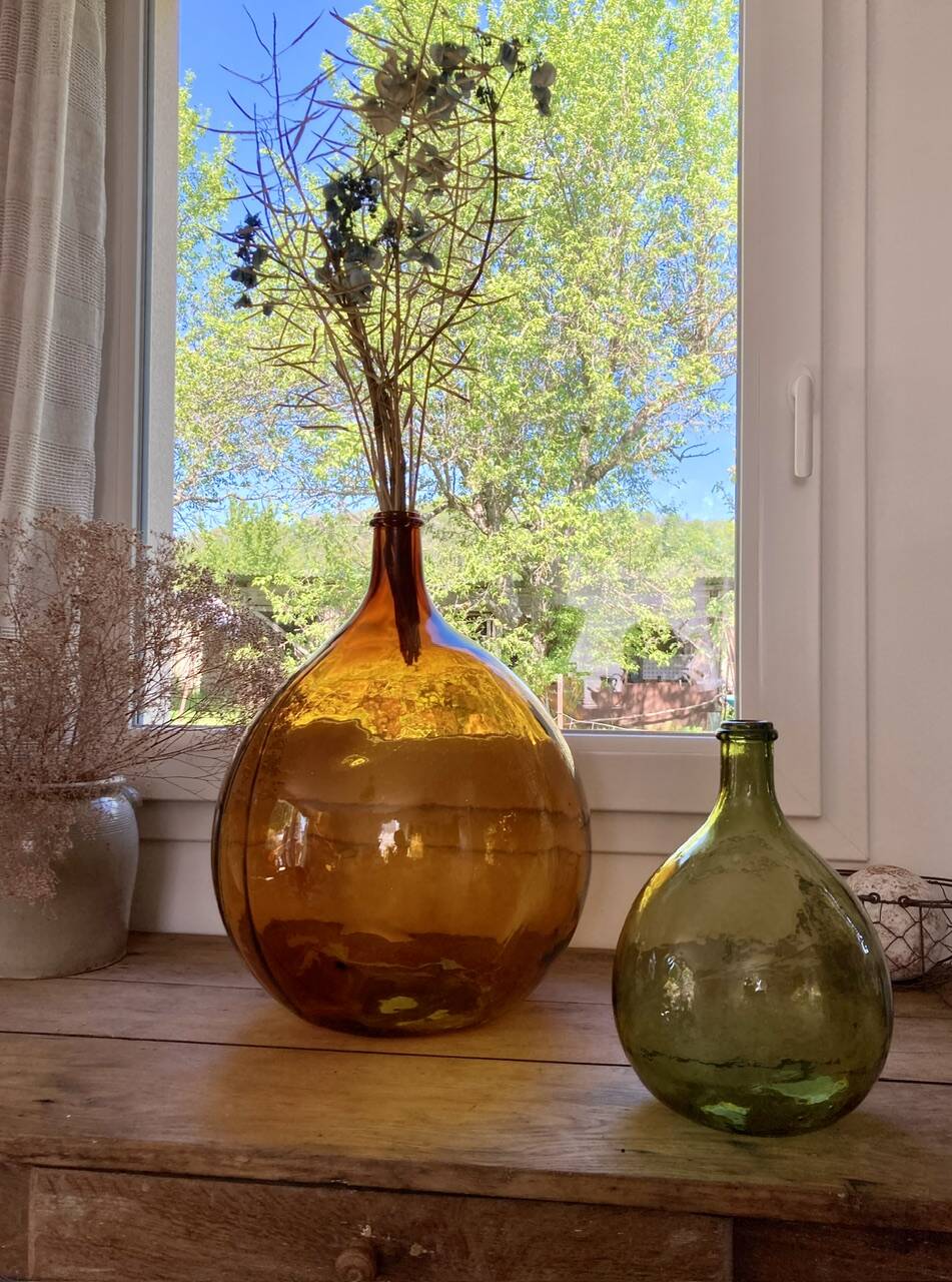 5L demijohn green yellow