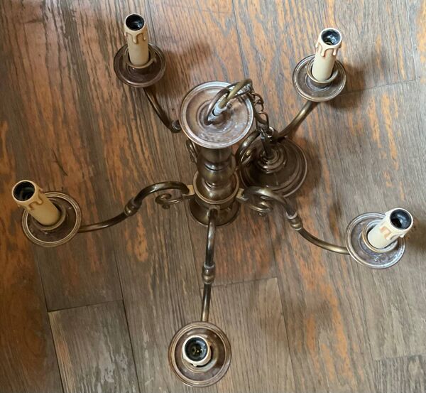 Lustre vintage cinq branches