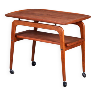 Teak Bar Cart by Arne Hovmand-Olsen for Mogens Kold, 1960s