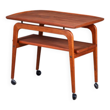 Teak Bar Cart by Arne Hovmand-Olsen for Mogens Kold, 1960s