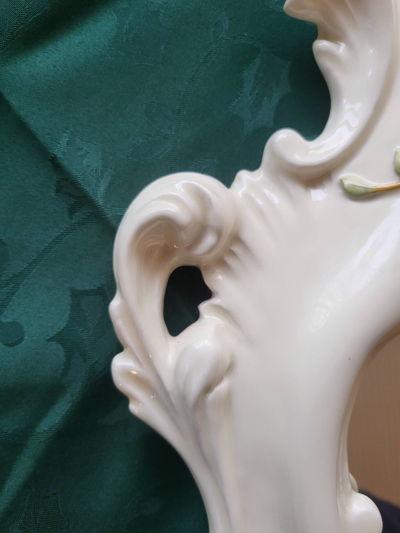 Farnesiana Mirror by Carlo Corvi in ceramic Italy 1950