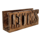 Mail rack carved wooden letter holder LETTERS