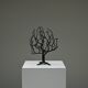 Black brutalist tree candle holder “tree of life” 1970s.