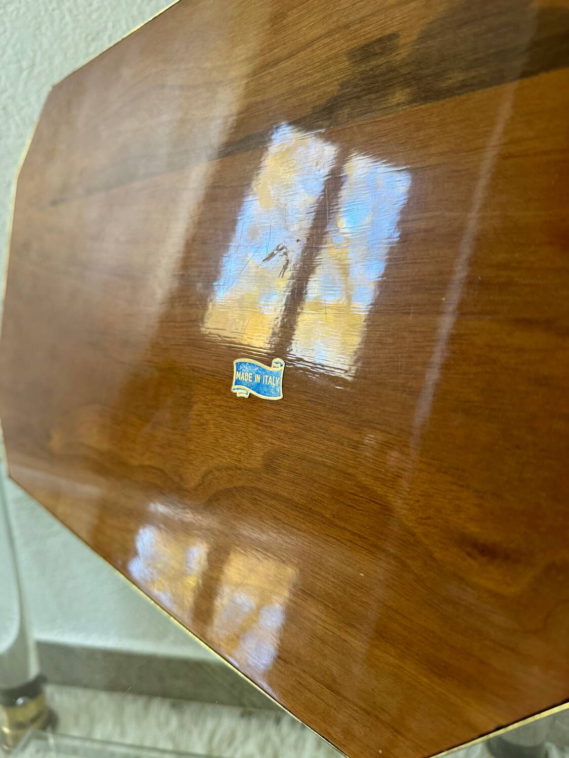 60s marquetry tray