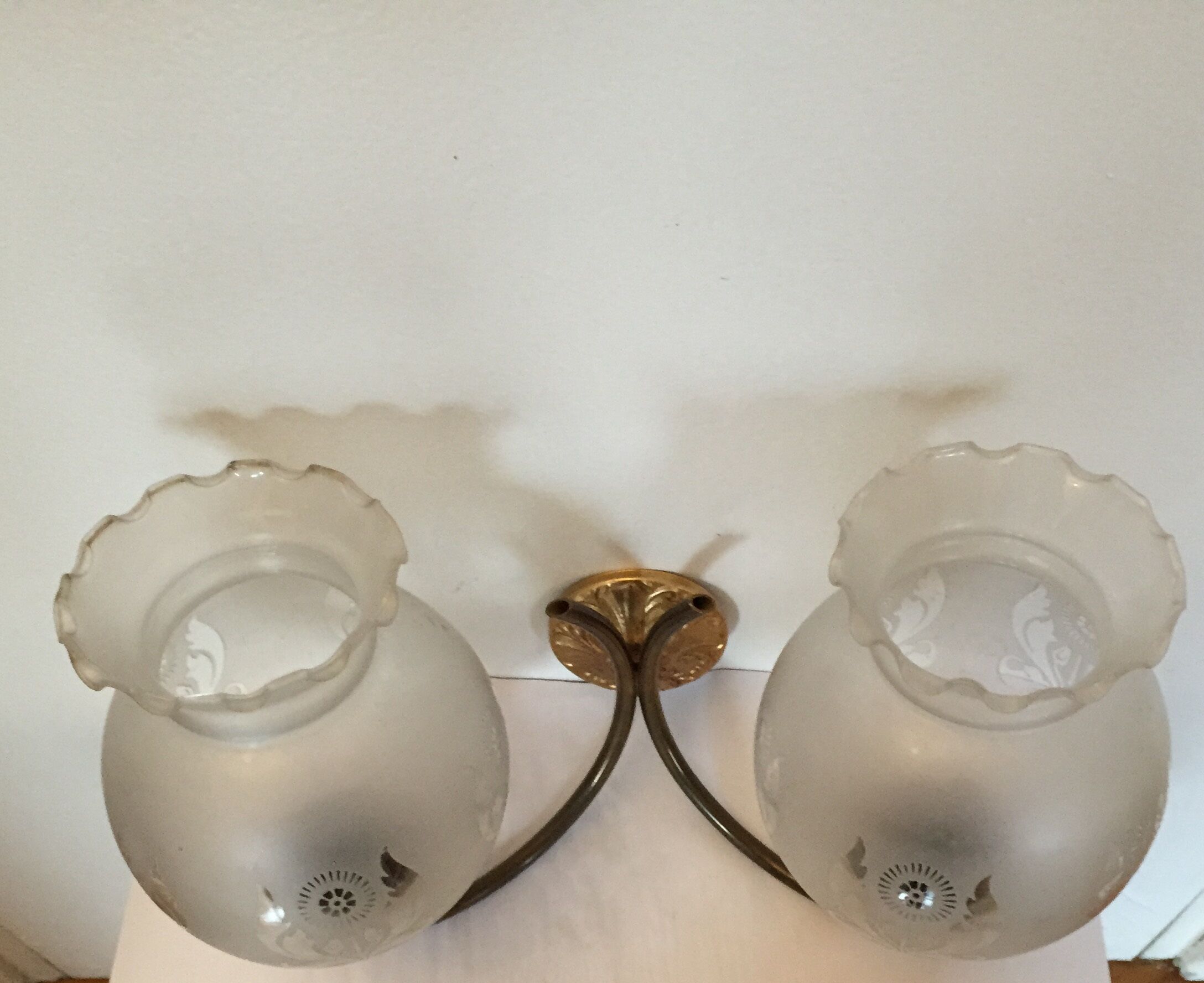 Apply two wall lights