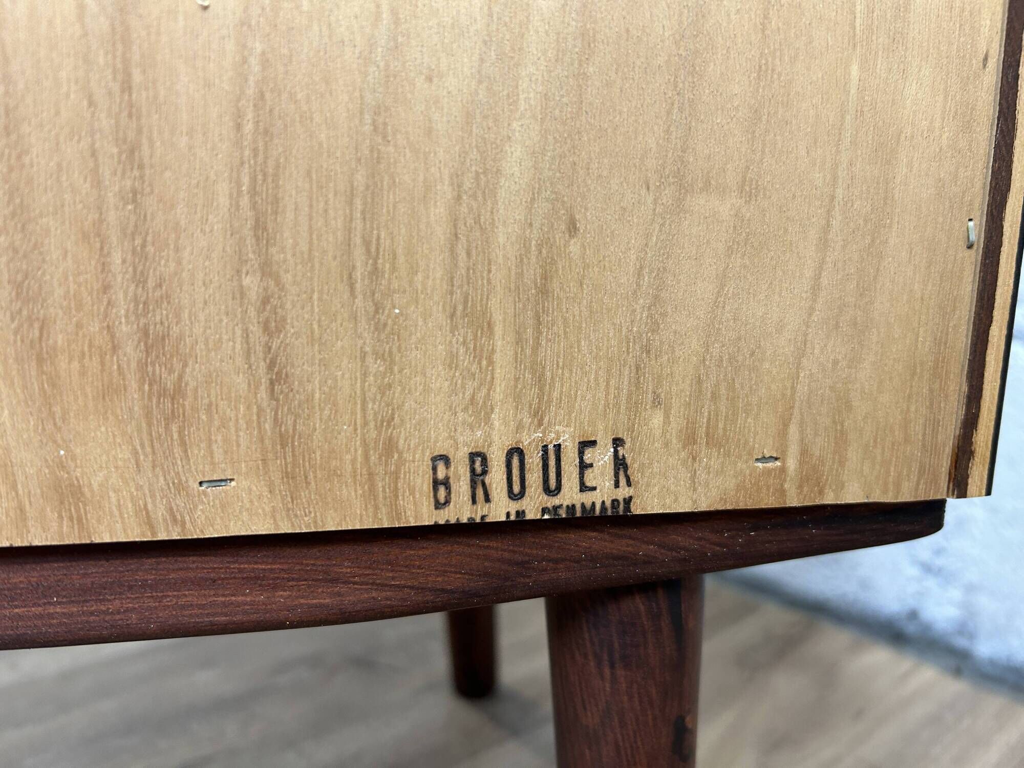 Vintage Scandinavian rosewood bookcase by Brouer, 1960s