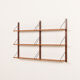 Danish vintage teak shelving unit, 1960s