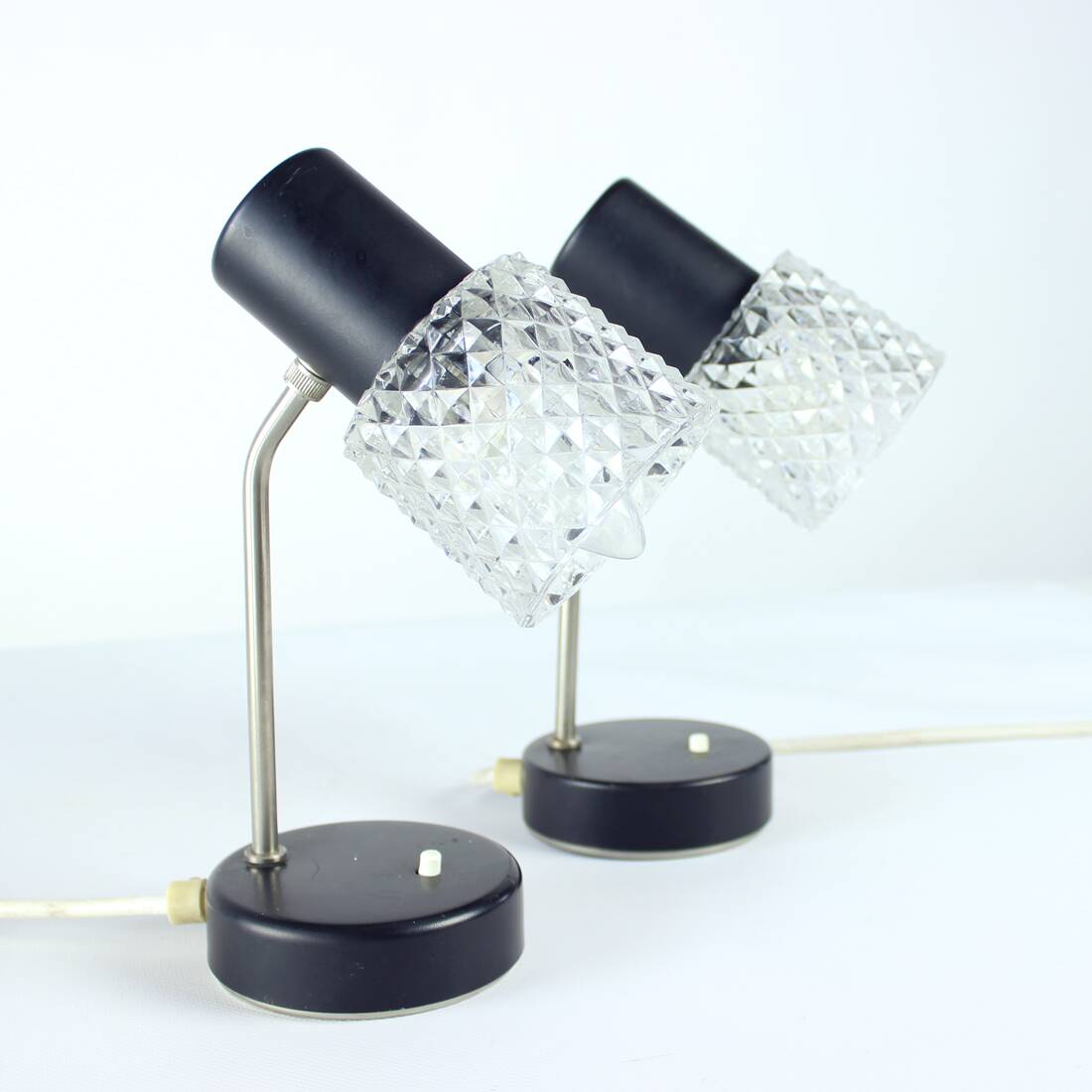 Lot de 2 lampes de table par Lustry, Tchécoslovaquie, années 1960
