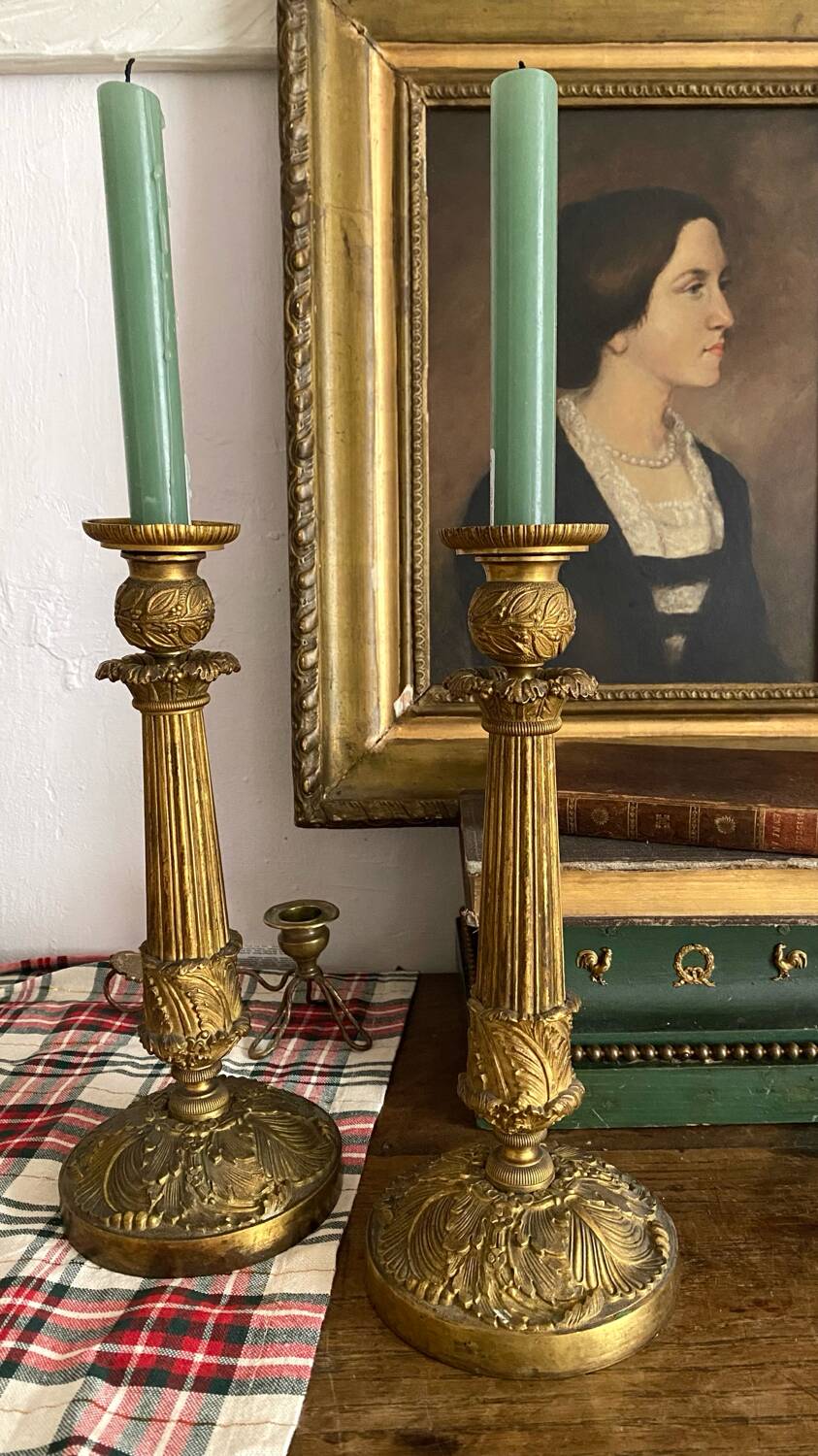 Pair of 19th-century candlesticks