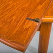 Table pliante danoise en teck moderne du milieu du siècle, années 1960