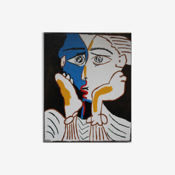 Reproduction de Picasso Les amants 60x50cm acrylique