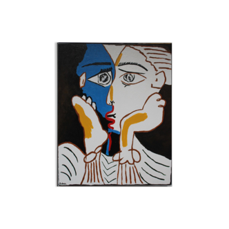 Reproduction of Picasso Les amants 60x50cm acrylic