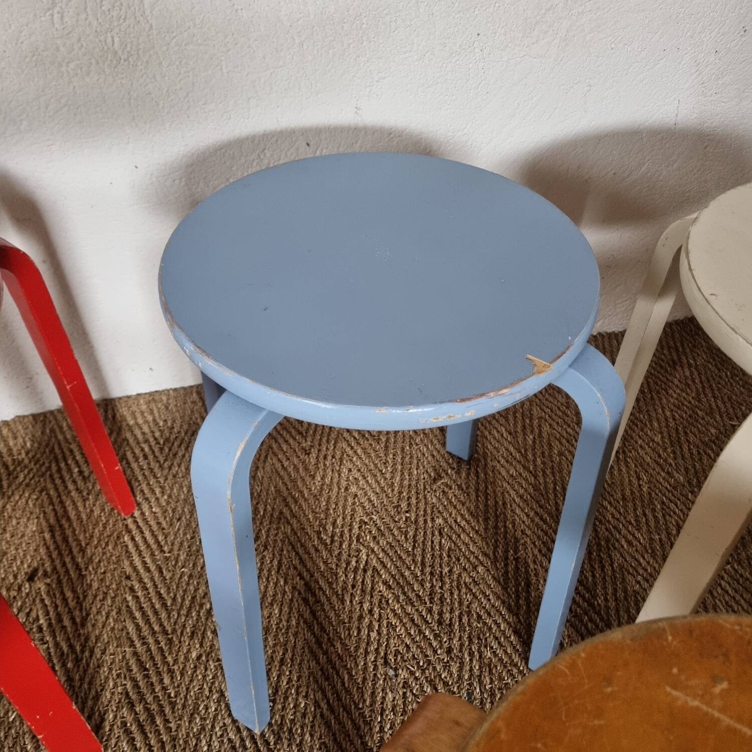 Set of 5 IKEA stools 1980
