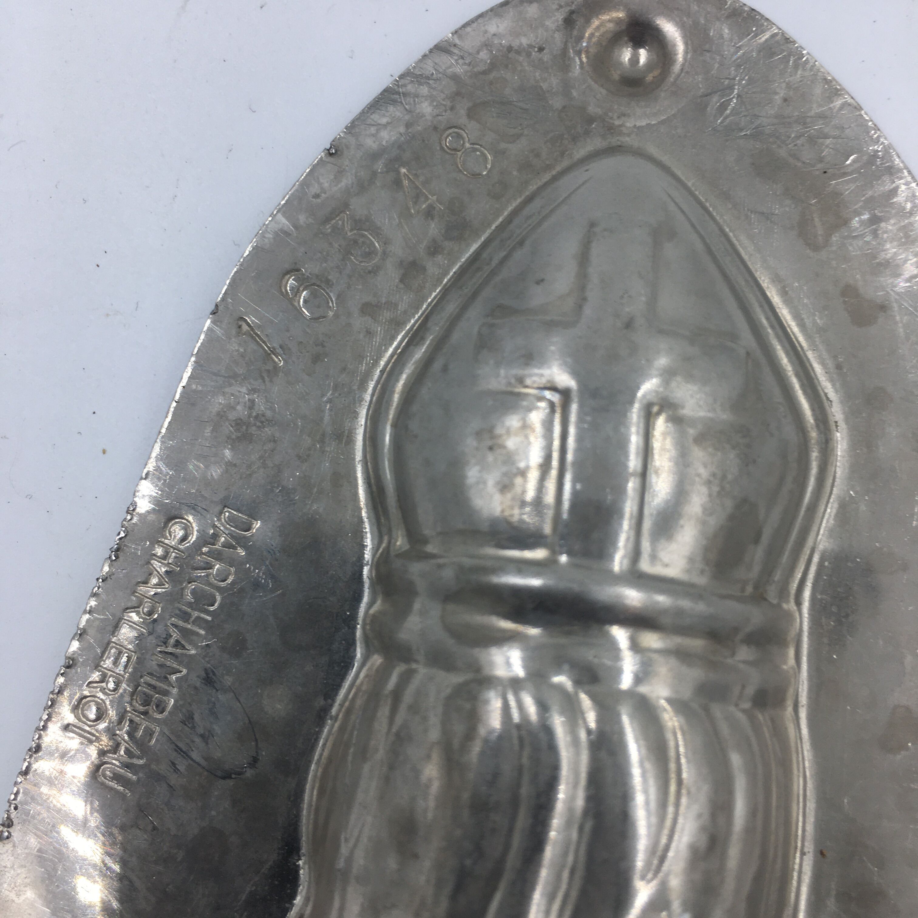 Chocolate mold of St. Nicholas