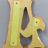 Letter of A wooden sign