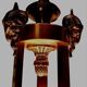 Lampe à suspension en albâtre bronze Mariner Royal Heritage 18694