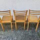 Set of 3 bistrot chairs 1950