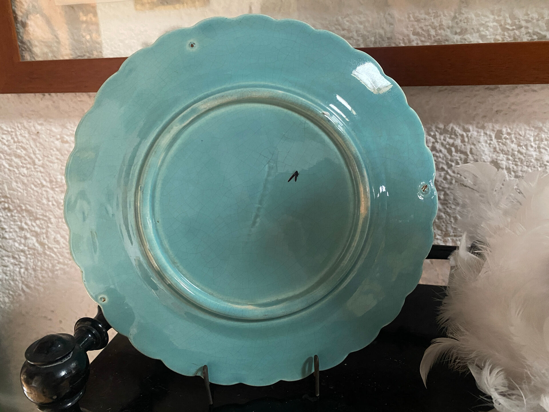 Majolica plate Sarreguemines