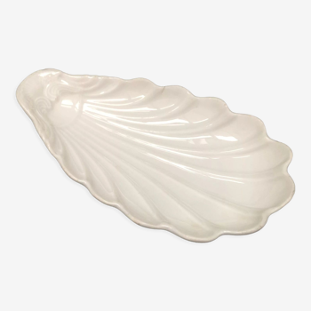 Trinket bowl in antique porcelain, shell-shaped