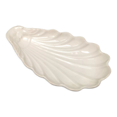 Trinket bowl in antique porcelain, shell-shaped