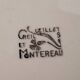 Antique Creil and Montereau Earthenware Dessert Plates, Eye Pattern