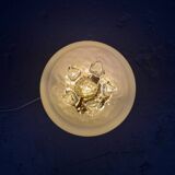 Space Age Glass Italian Table Lamp 70s