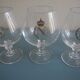 set of 6 cognac liqueur crystal glasses Napoleon old crystal glasses