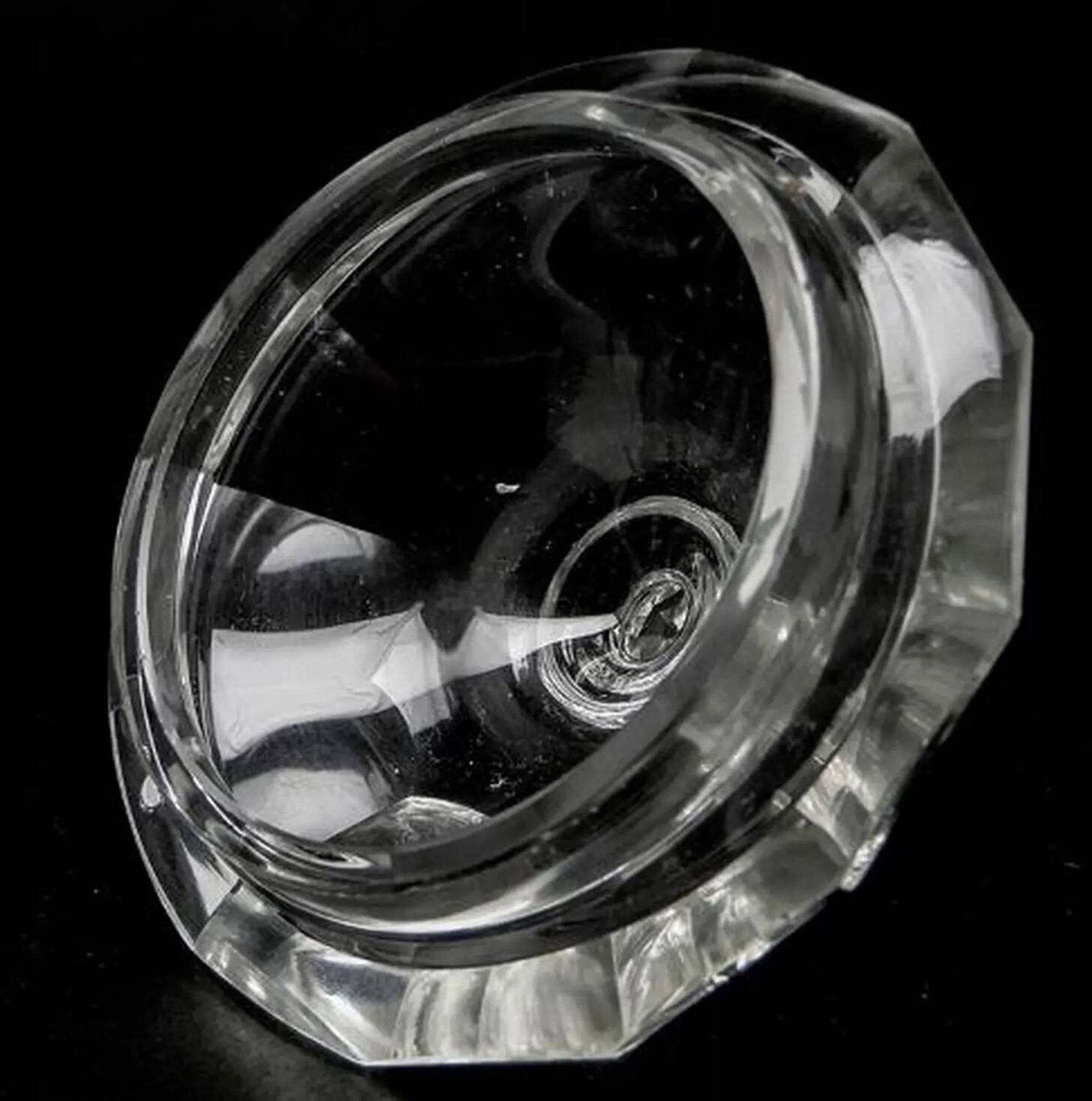 Art Deco bonbonniere, crystal, Moser, Czechoslovakia, 1930s