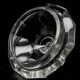 Art Deco bonbonniere, crystal, Moser, Czechoslovakia, 1930s
