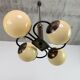 Czechoslovak rondocubist / Geometric Art Deco pendant lamp