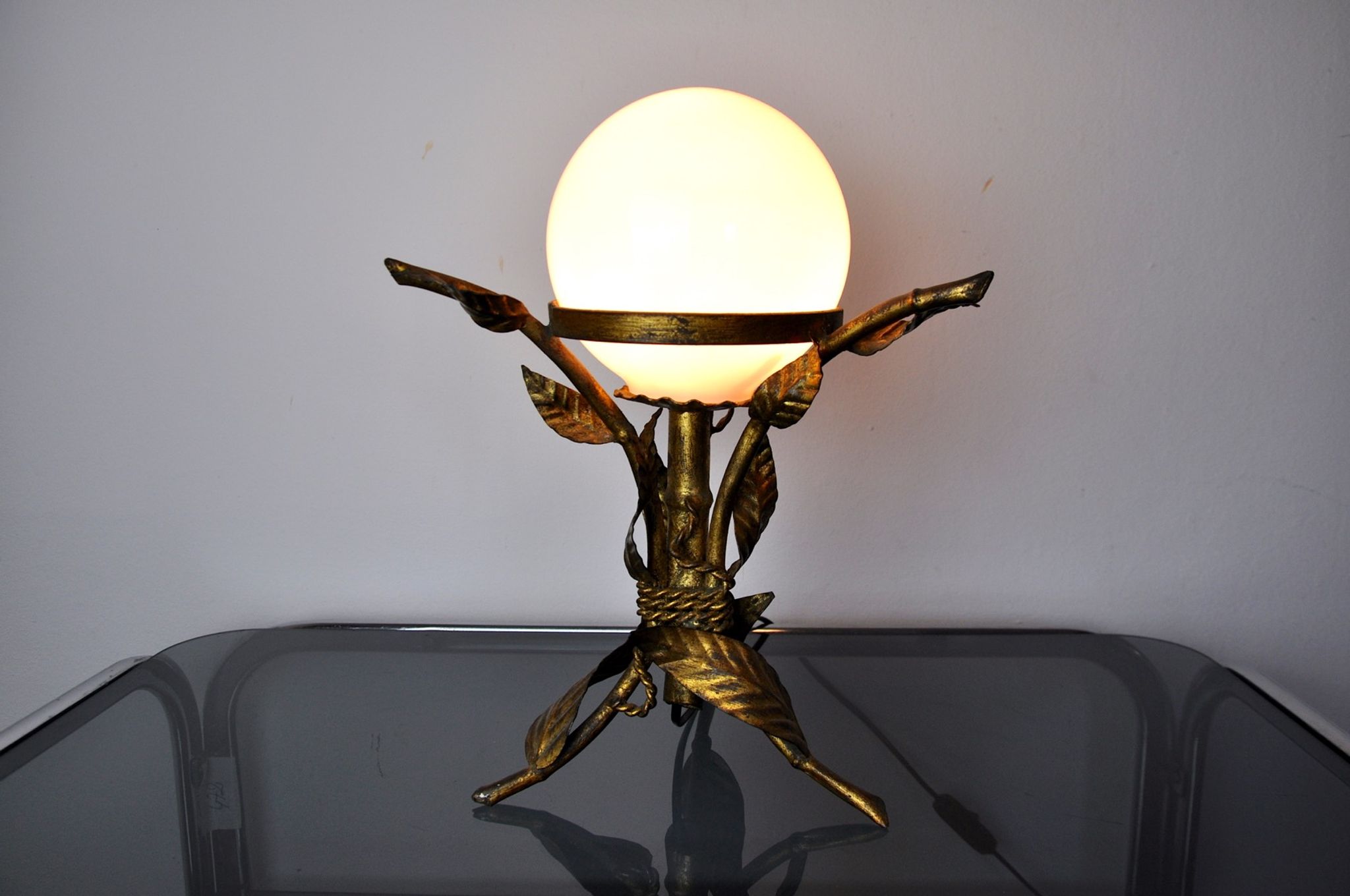 Floral table lamp, Art Deco, Spain, 1960