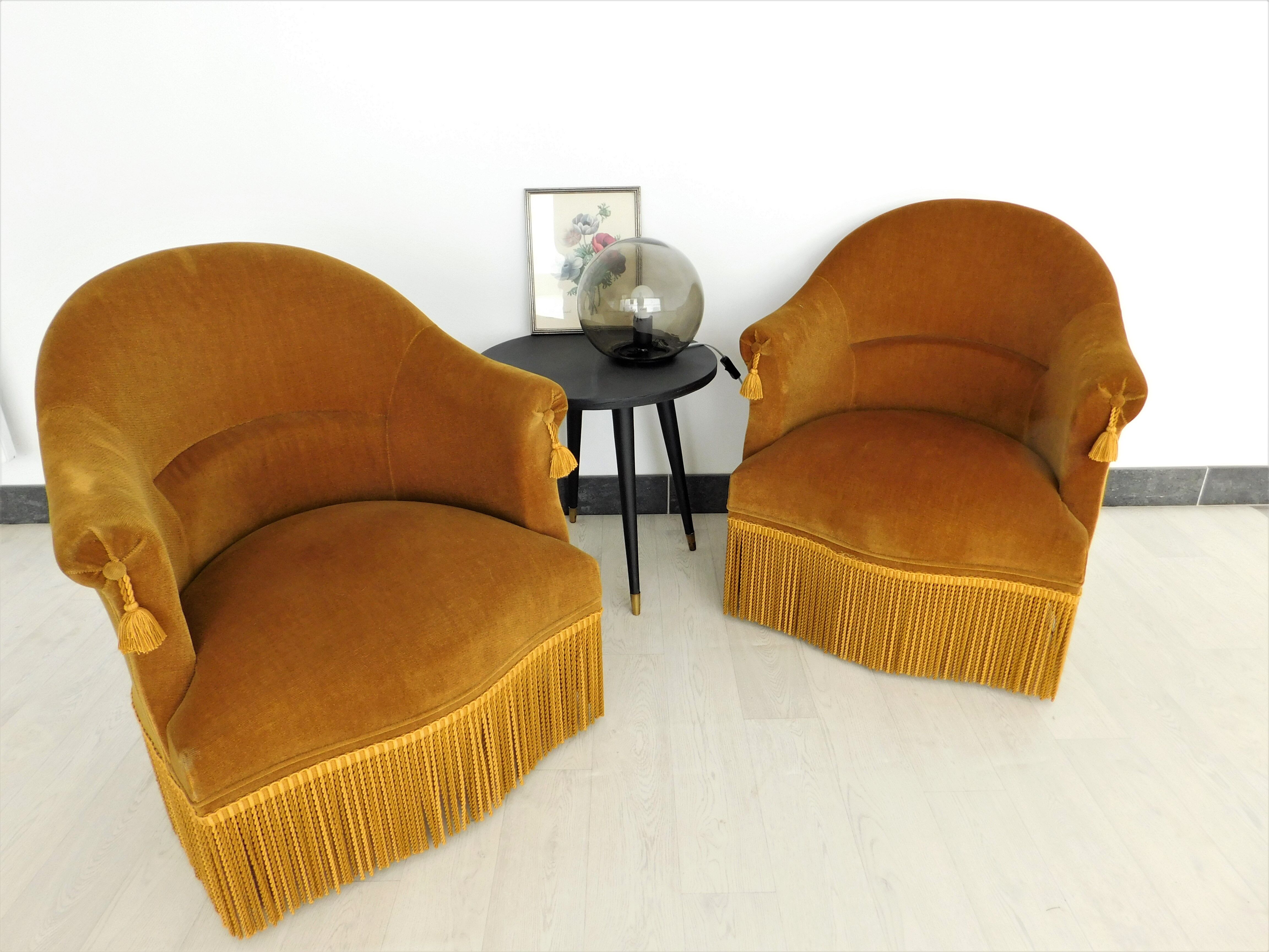 Vintage toad armchairs